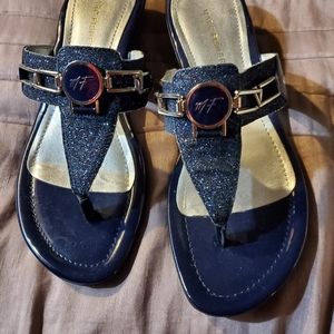 Marc Fisher navy sandals